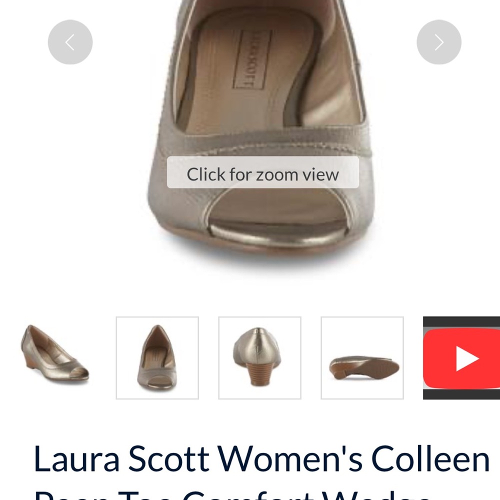 Gold shoes